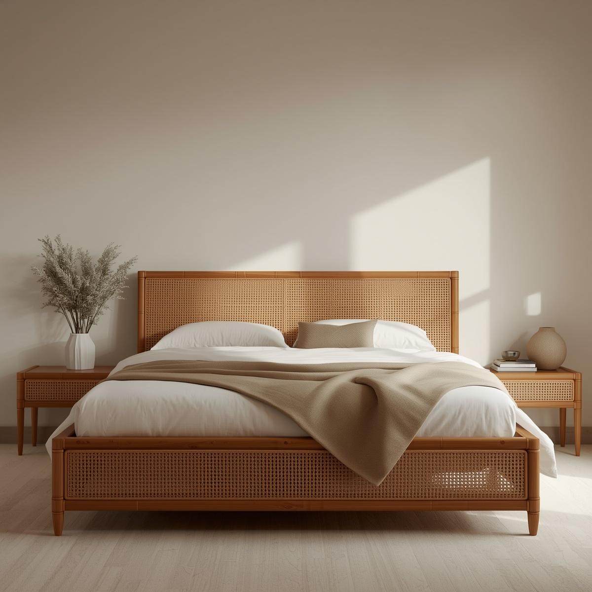 Tempat Tidur Bambu Queen Size