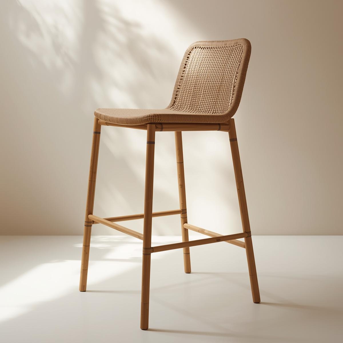 Kursi Bar Bambu Tinggi