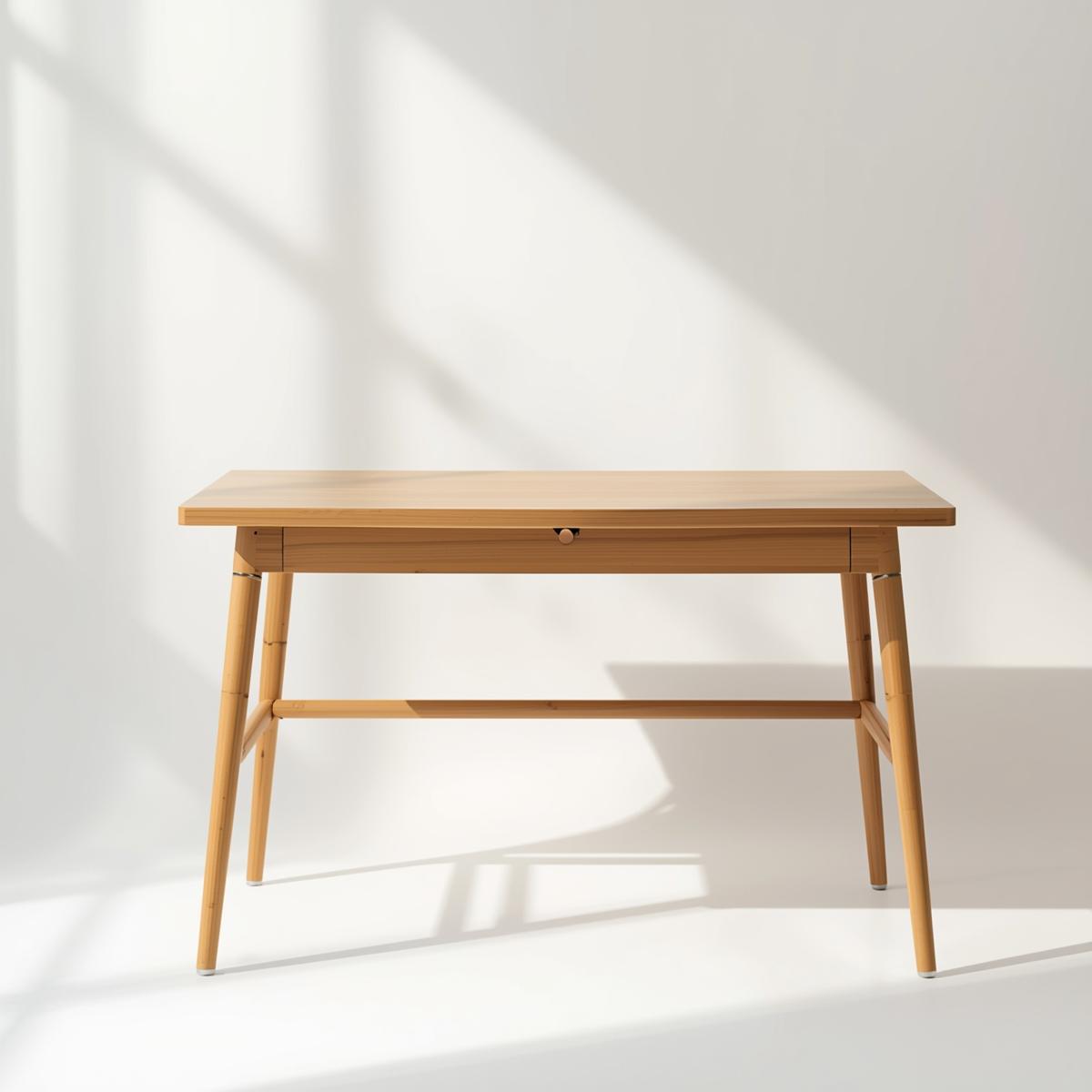 Meja Kerja Bambu Minimalis